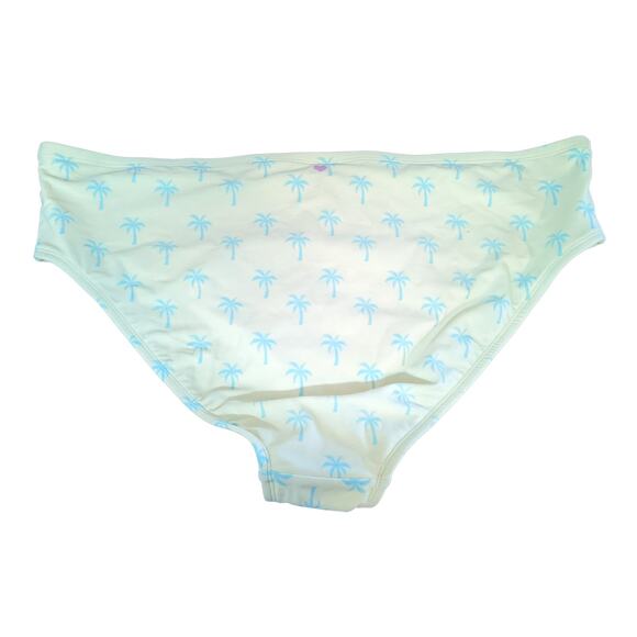 Stoney Clover Bikini Bottom 2X Yellow Plus Cheeky Mid Rise Palm Tree Tropical - Picture 2 of 14